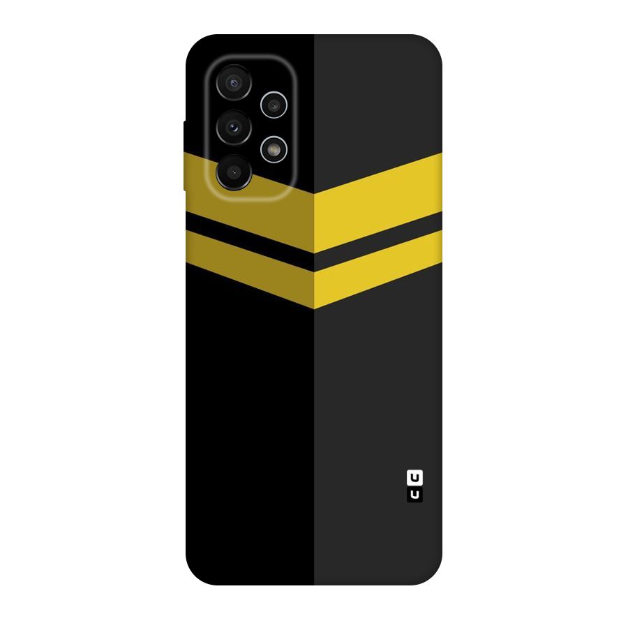 Yellow Lines Original Polycarbonate Back Case for Galaxy A23