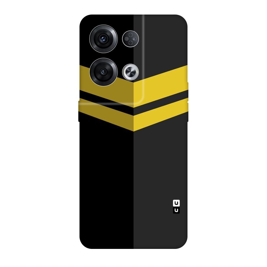 Yellow Lines Original Polycarbonate Back Case for Oppo Reno8 Pro 5G