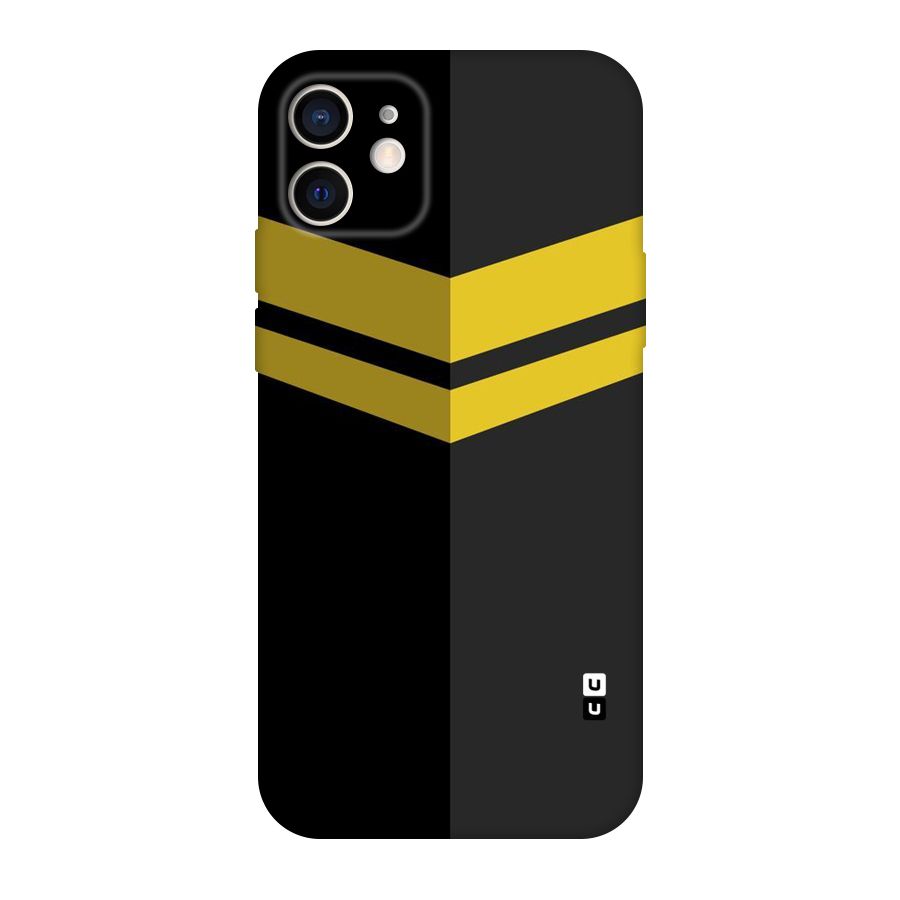 Yellow Lines Original Polycarbonate Back Case for iPhone 12