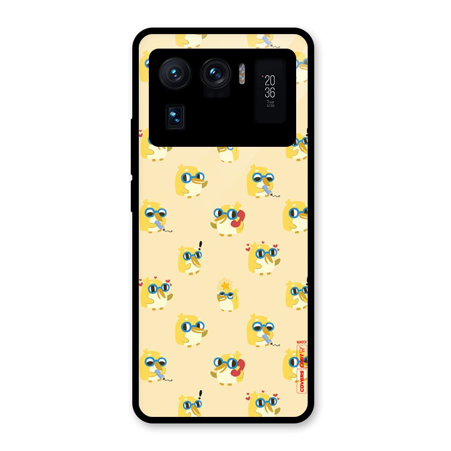 Yellow Parrot Glass Back Case for Mi 11 Ultra