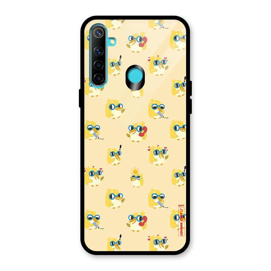 Yellow Parrot Glass Back Case for Realme 5