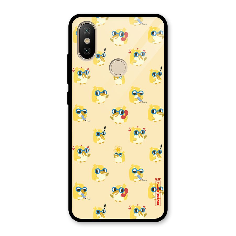 Yellow Parrot Glass Back Case for Redmi A2