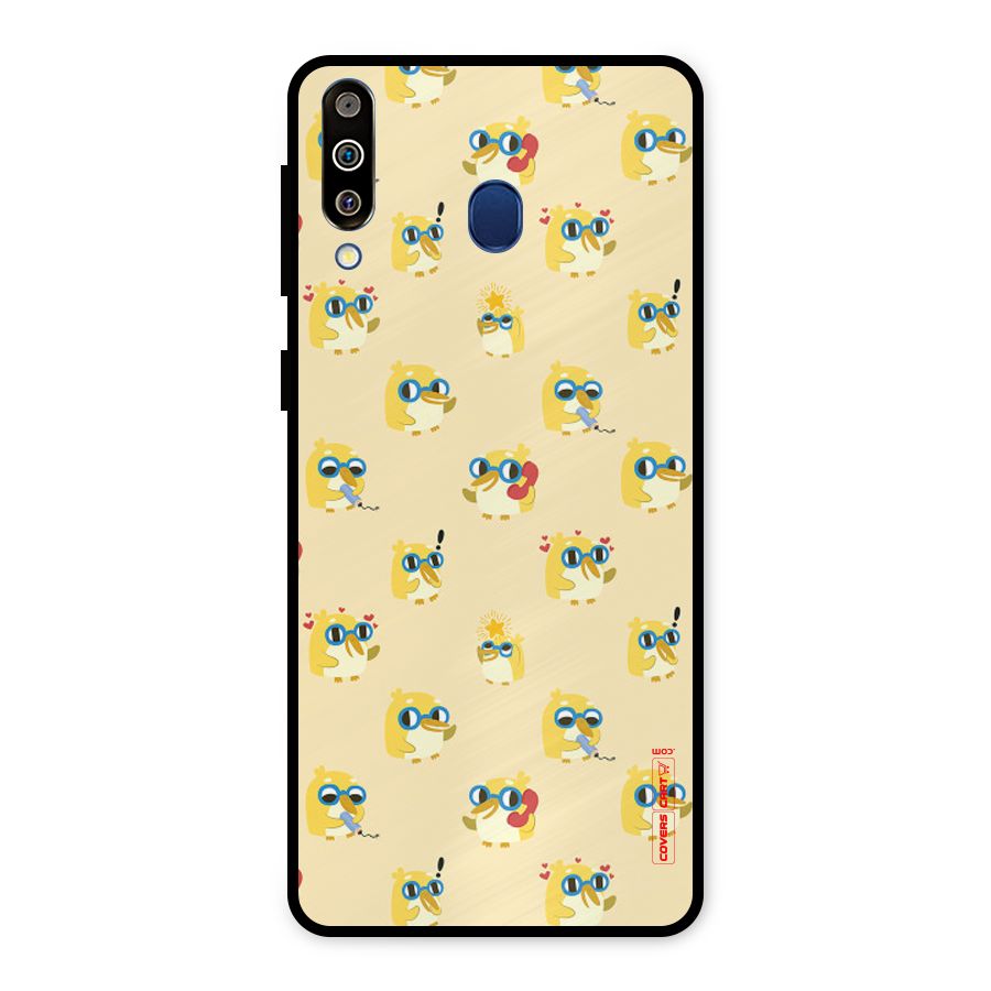 Yellow Parrot Metal Back Case for Galaxy M30