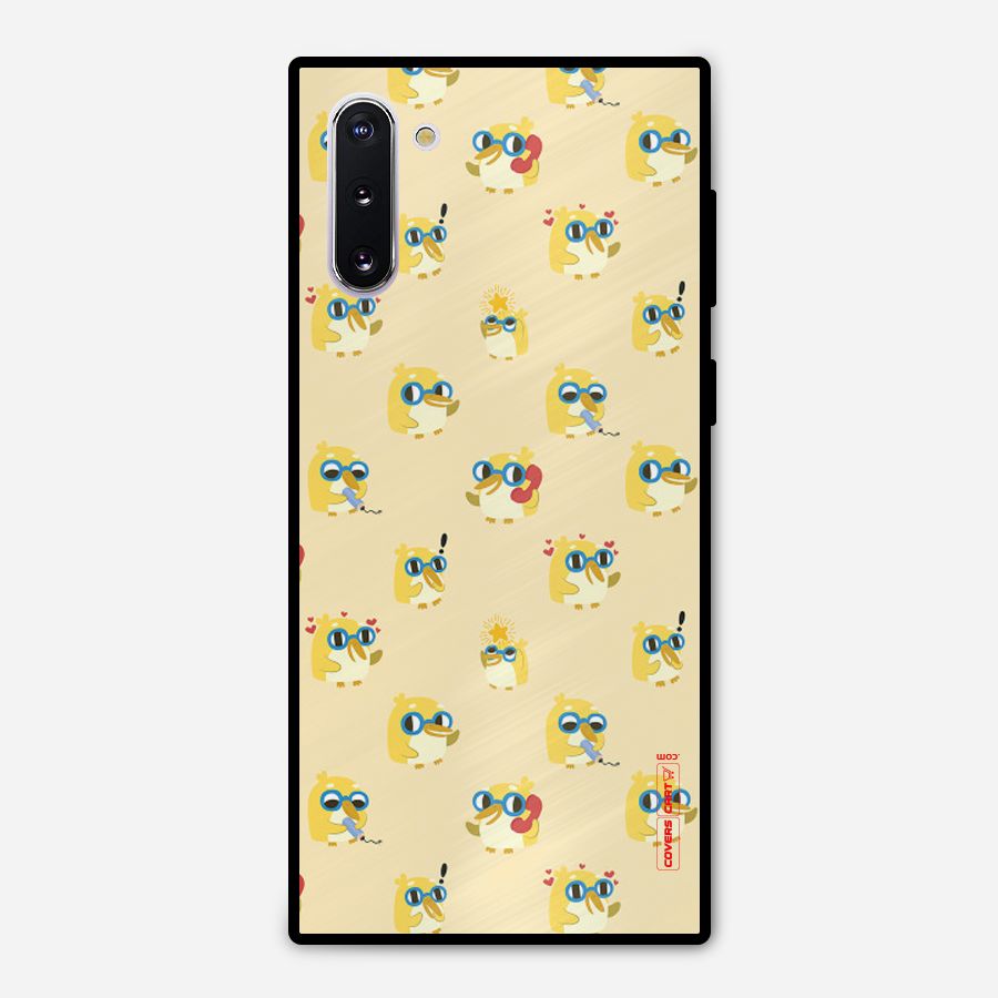 Yellow Parrot Metal Back Case for Galaxy Note 10