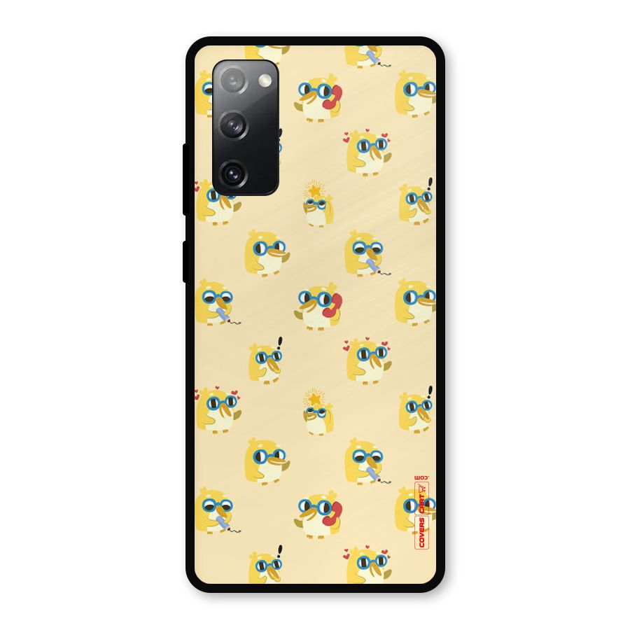 Yellow Parrot Metal Back Case for Galaxy S20 FE 5G