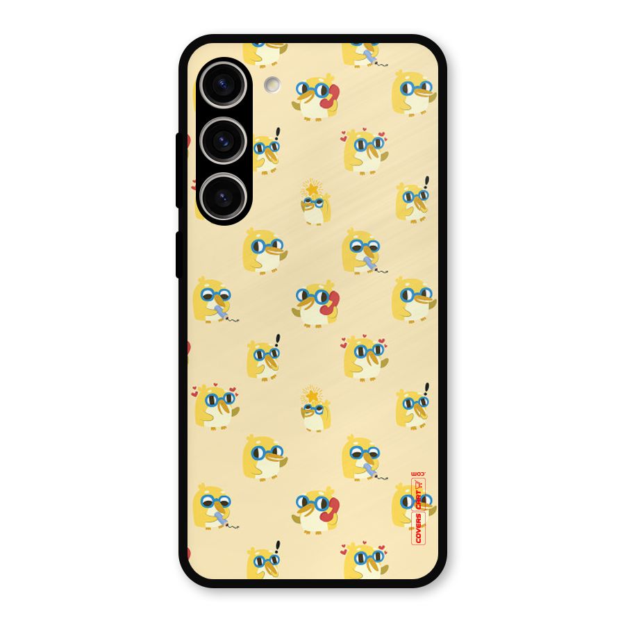 Yellow Parrot Metal Back Case for Galaxy S23 Plus