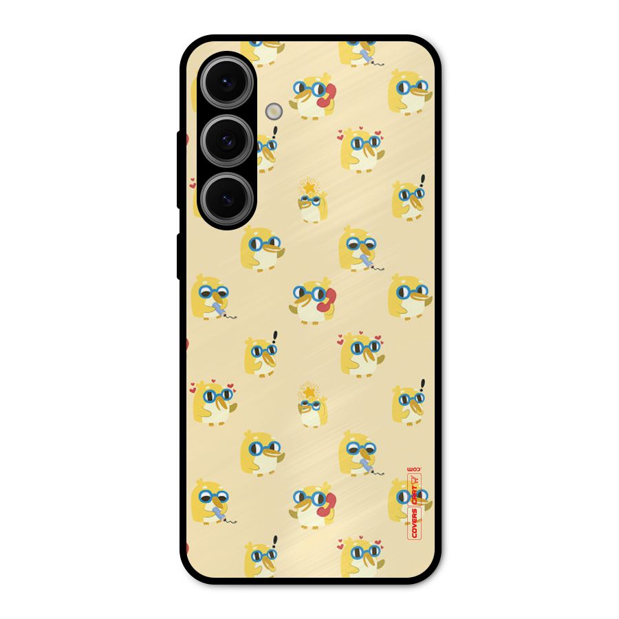 Yellow Parrot Metal Back Case for Galaxy S24 FE