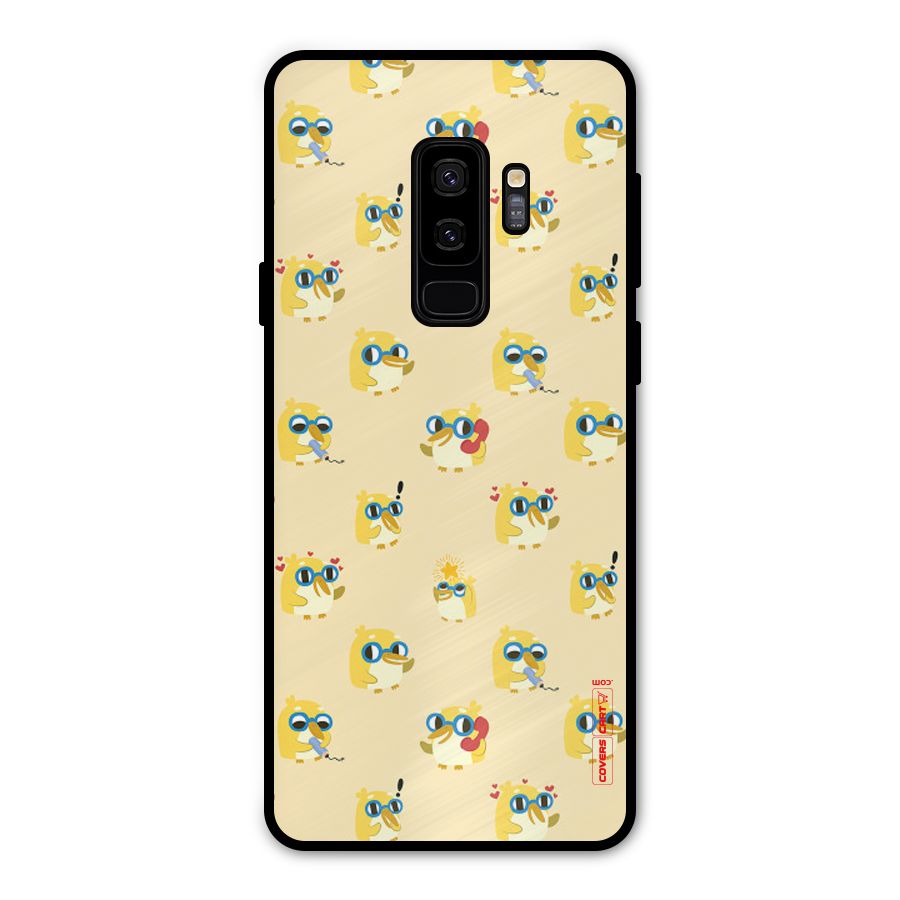 Yellow Parrot Metal Back Case for Galaxy S9 Plus