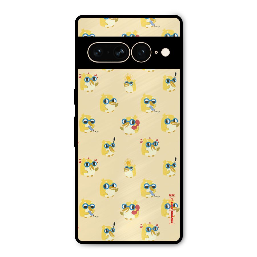 Yellow Parrot Metal Back Case for Google Pixel 7 Pro