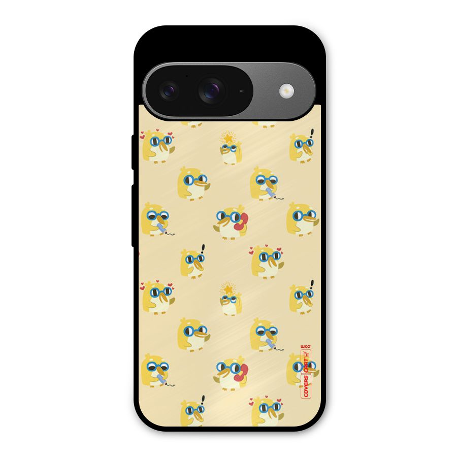 Yellow Parrot Metal Back Case for Google Pixel 9