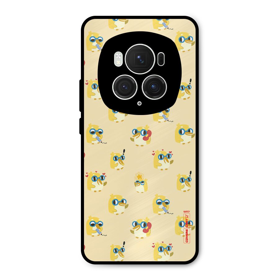 Yellow Parrot Metal Back Case for Honor Magic6 Pro