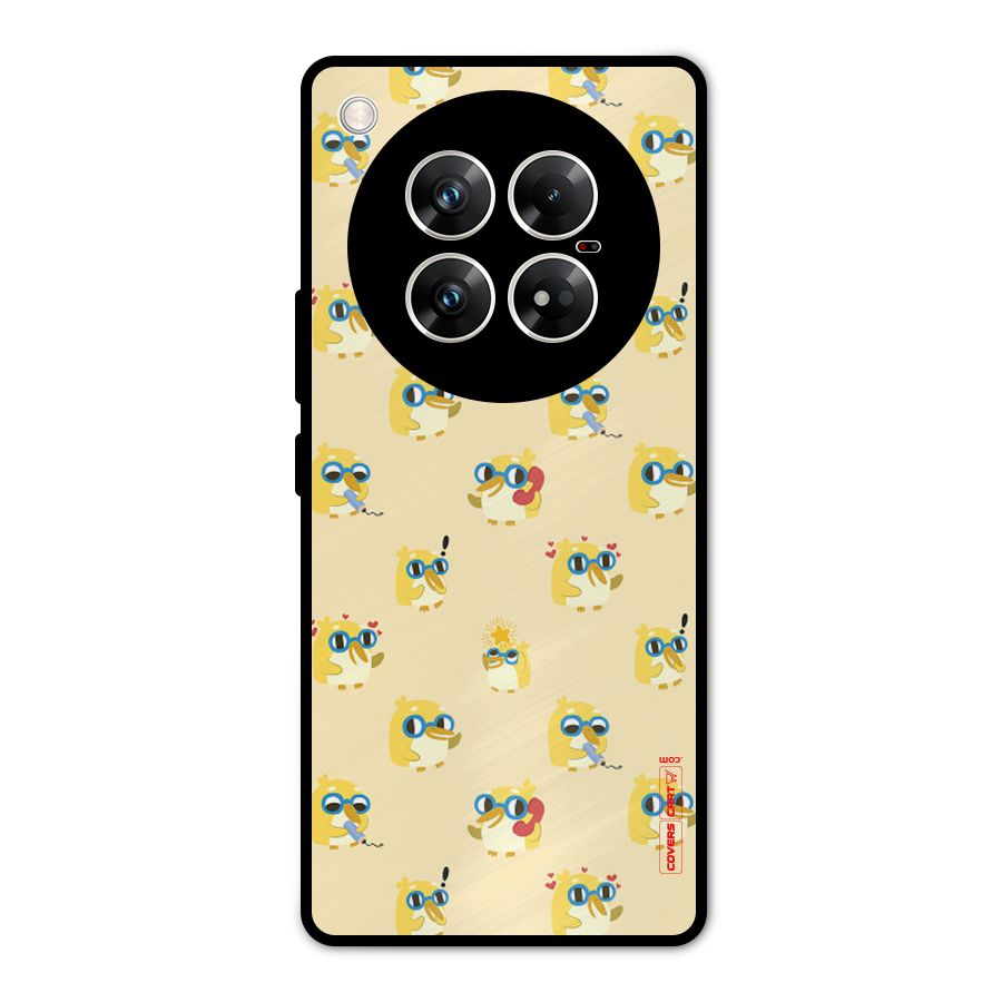 Yellow Parrot Metal Back Case for Infinix Zero 40 5G