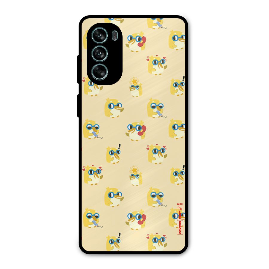 Yellow Parrot Metal Back Case for Moto G62