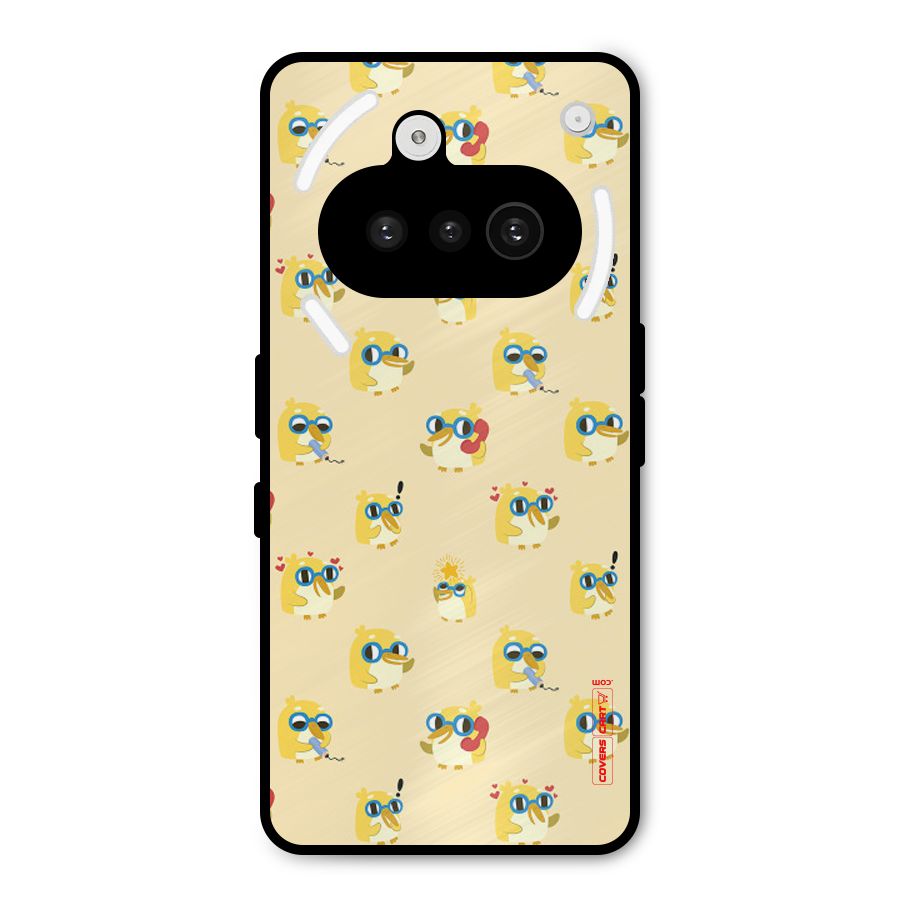 Yellow Parrot Metal Back Case for Nothing Phone 3a