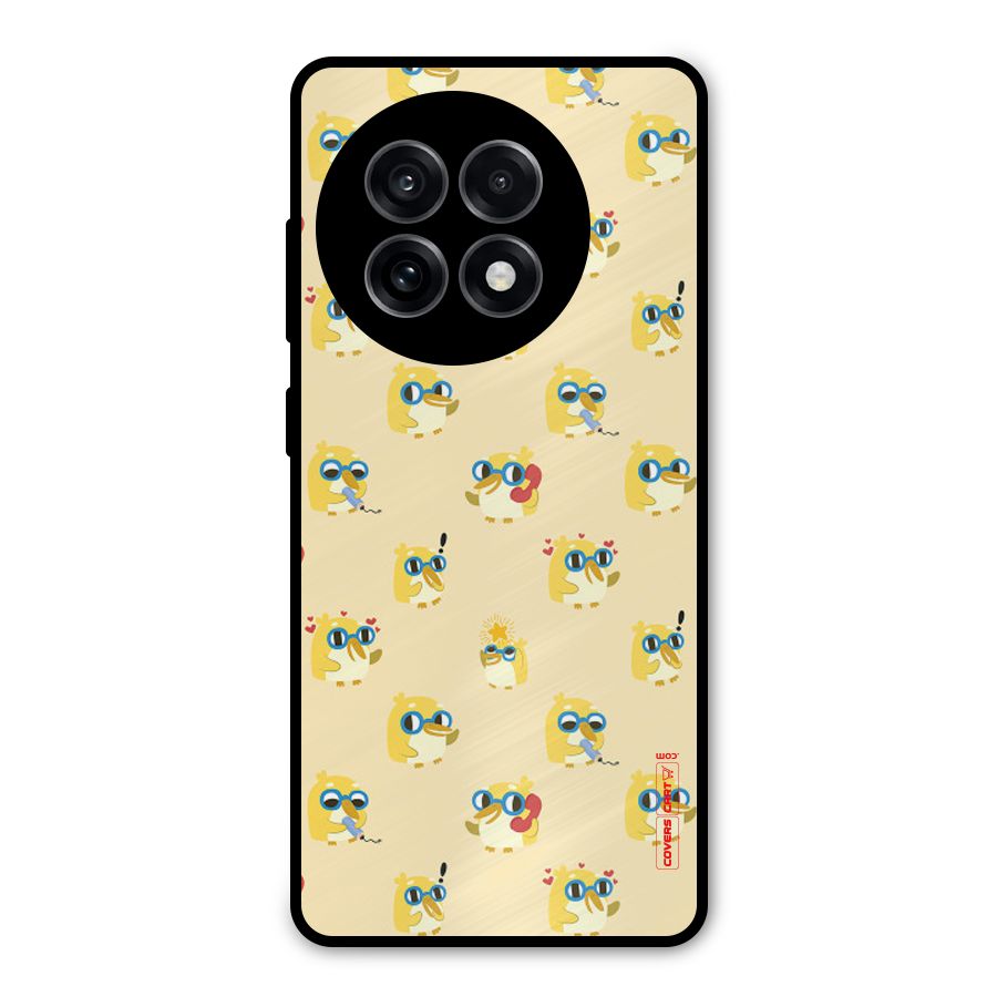 Yellow Parrot Metal Back Case for OnePlus 13R