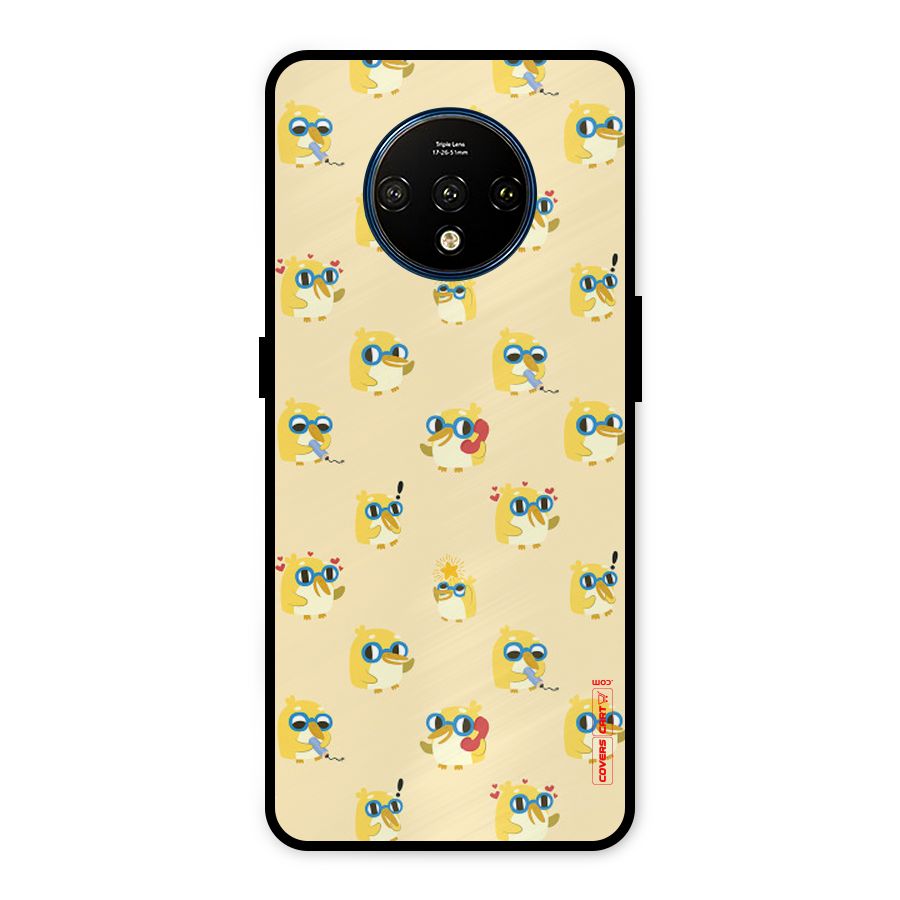 Yellow Parrot Metal Back Case for OnePlus 7T
