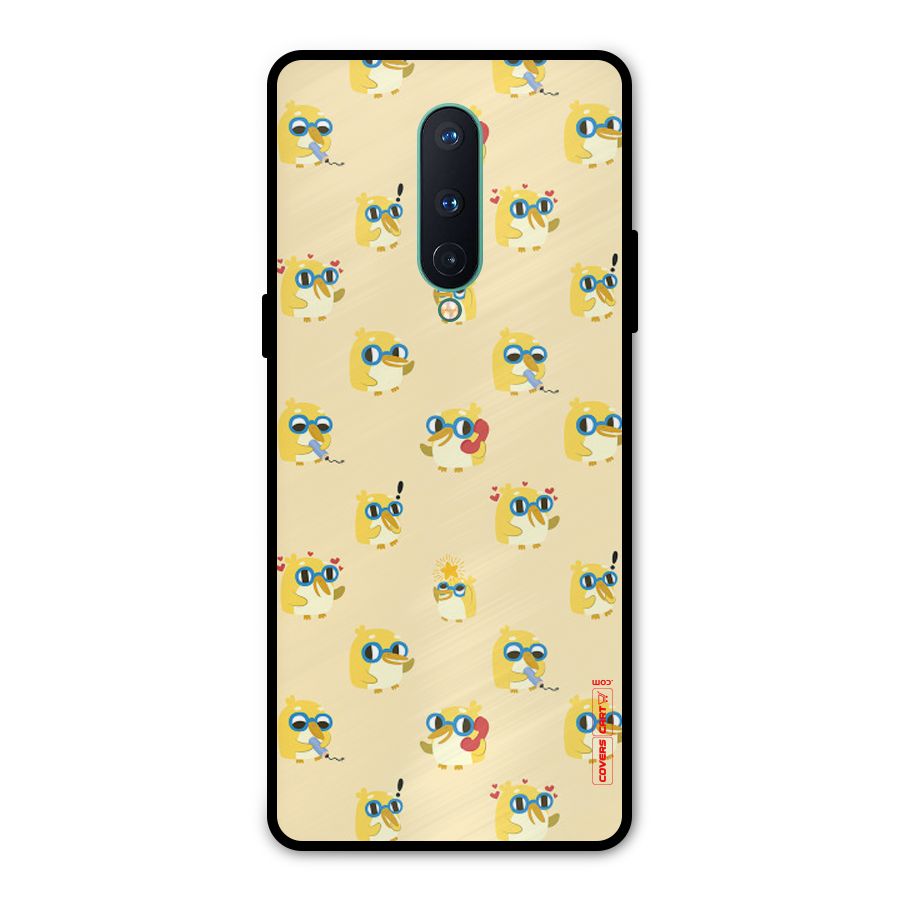 Yellow Parrot Metal Back Case for OnePlus 8