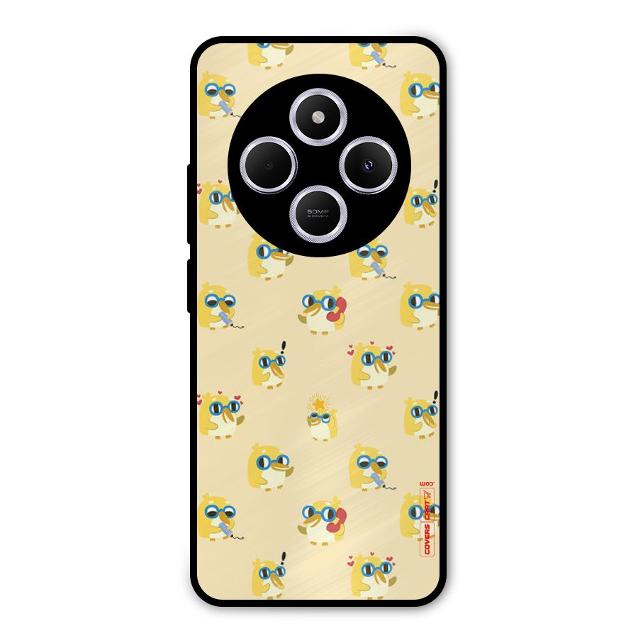 Yellow Parrot Metal Back Case for Poco C75 5G