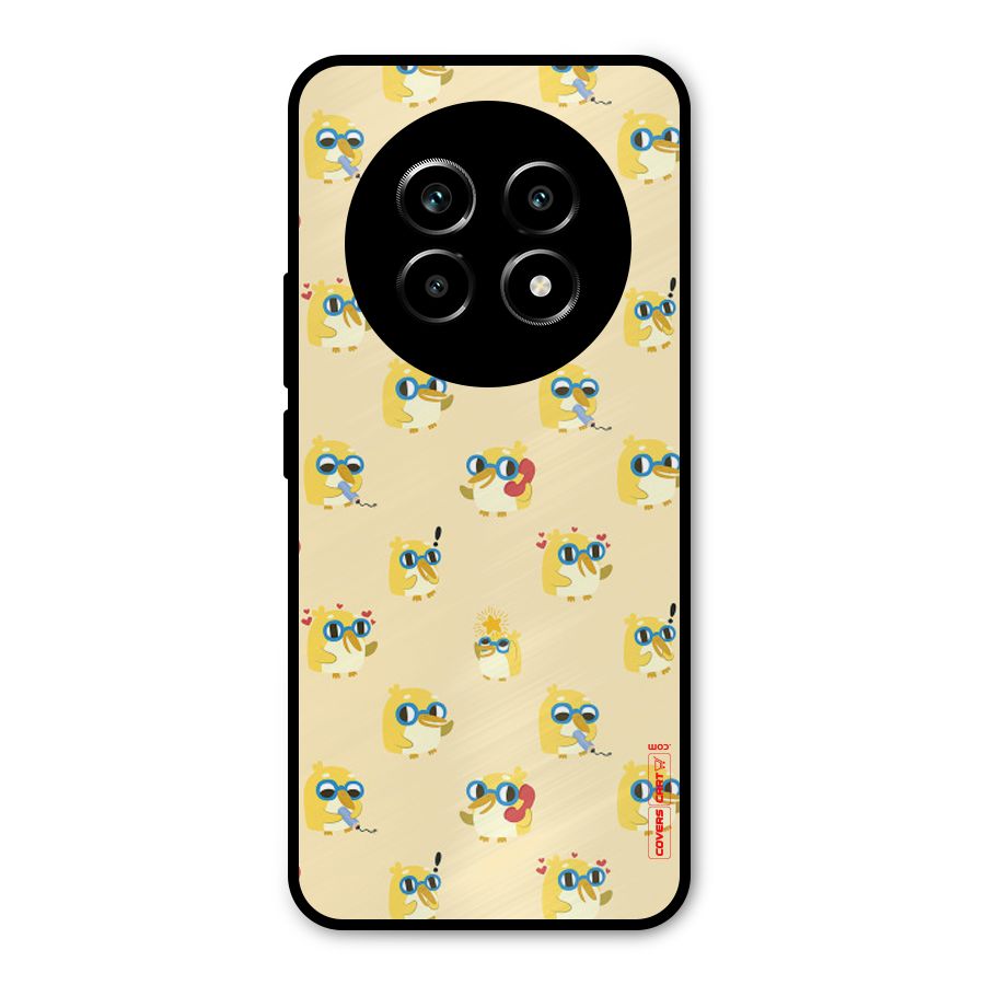 Yellow Parrot Metal Back Case for Realme 13 Pro