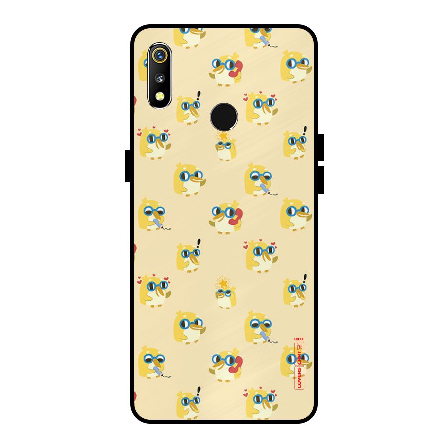 Yellow Parrot Metal Back Case for Realme 3
