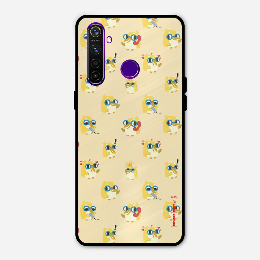 Yellow Parrot Metal Back Case for Realme 5 Pro