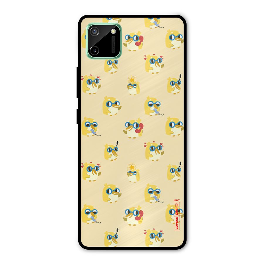 Yellow Parrot Metal Back Case for Realme C11
