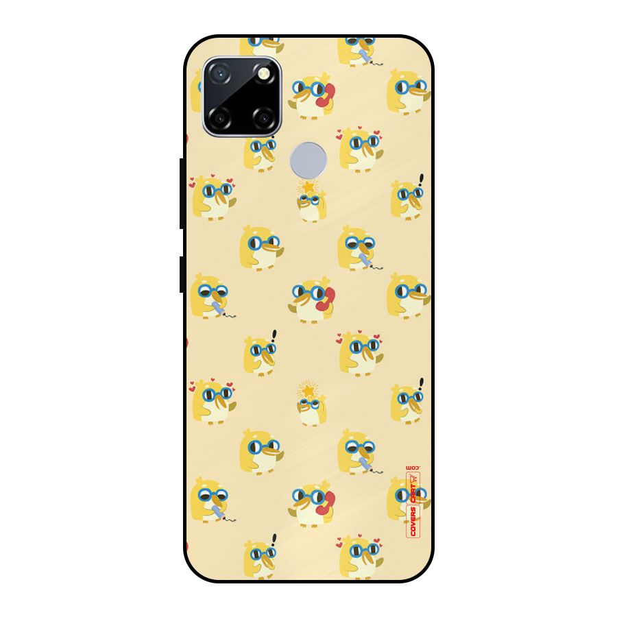 Yellow Parrot Metal Back Case for Realme Narzo 20