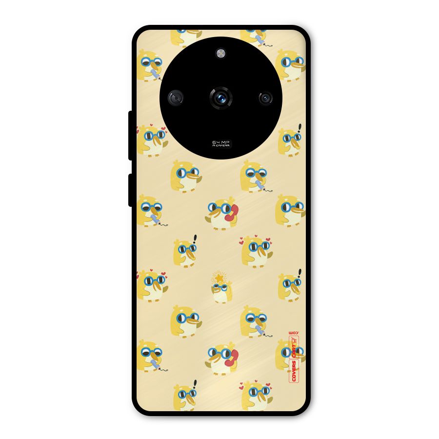 Yellow Parrot Metal Back Case for Realme Narzo 60 5G