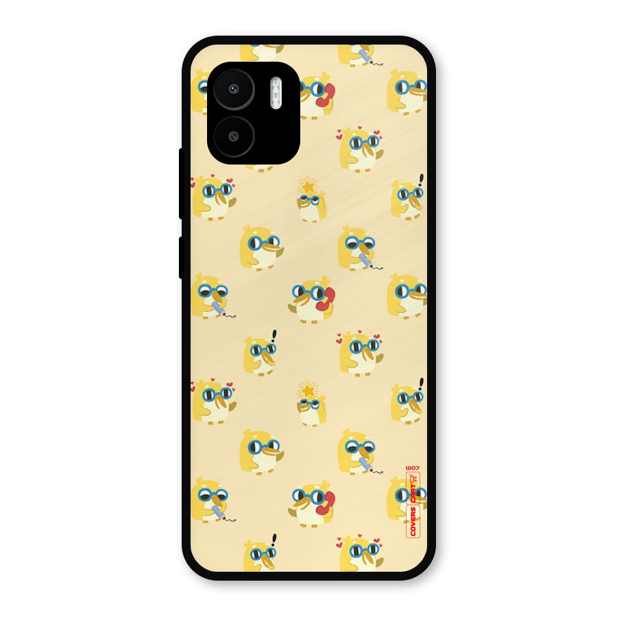 Yellow Parrot Metal Back Case for Redmi A2