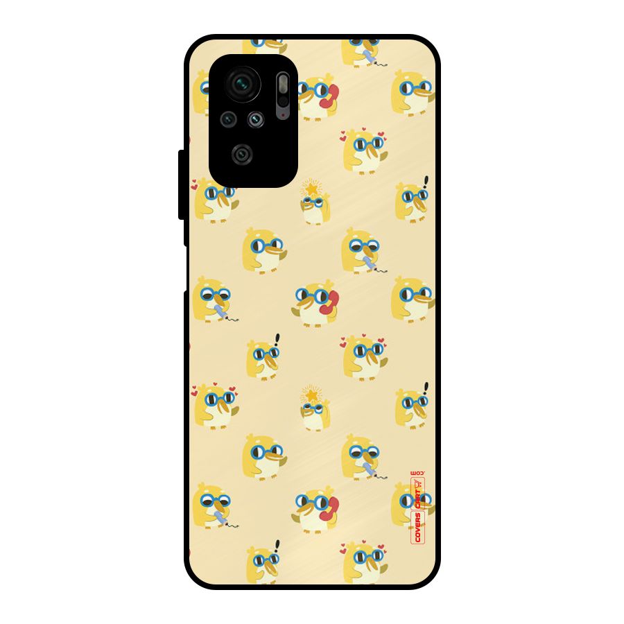 Yellow Parrot Metal Back Case for Redmi Note 10S