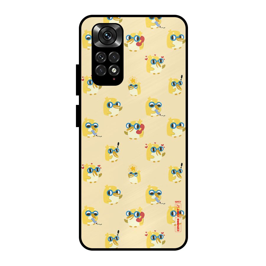 Yellow Parrot Metal Back Case for Redmi Note 11 Pro