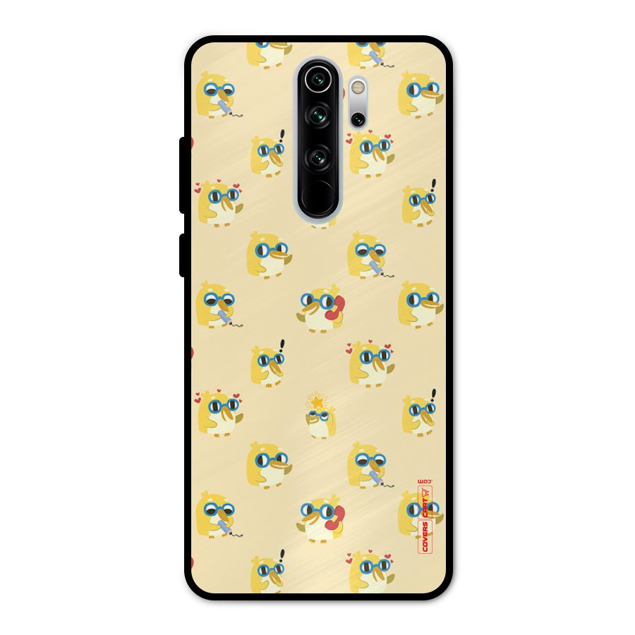 Yellow Parrot Metal Back Case for Redmi Note 8 Pro