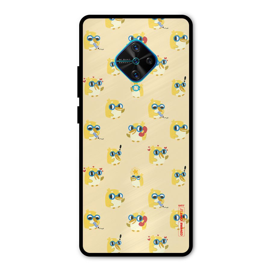 Yellow Parrot Metal Back Case for Vivo S1 Pro