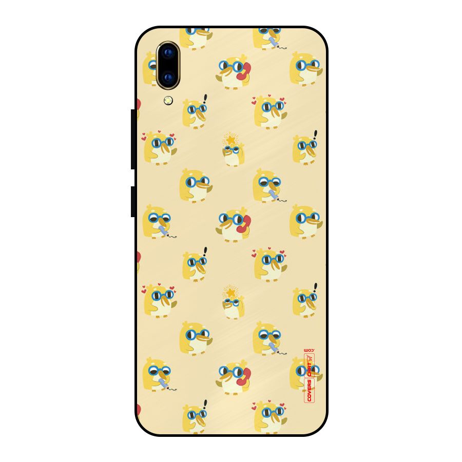 Yellow Parrot Metal Back Case for Vivo V11 Pro