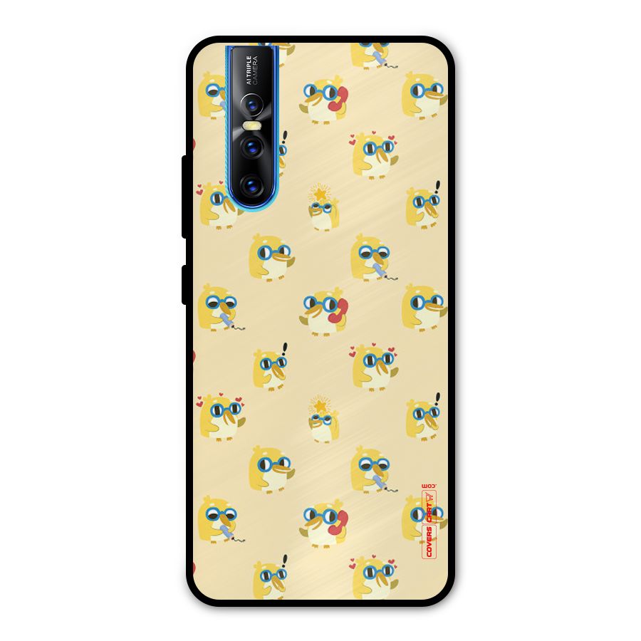 Yellow Parrot Metal Back Case for Vivo V15 Pro
