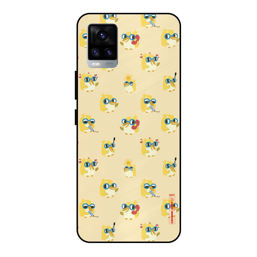 Yellow Parrot Metal Back Case for Vivo V20