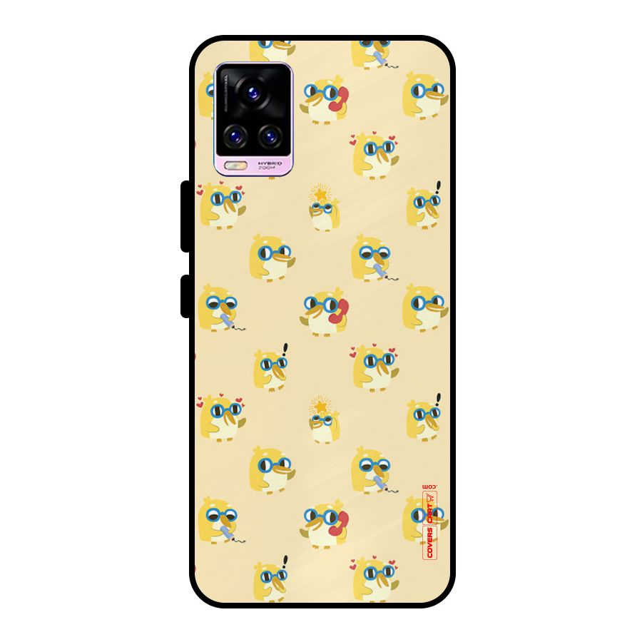 Yellow Parrot Metal Back Case for Vivo V20 Pro