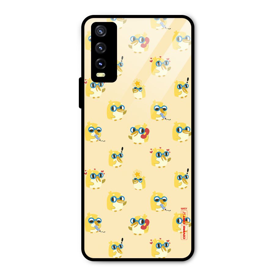 Yellow Parrot Metal Back Case for Vivo Y20
