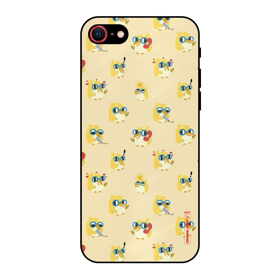 Yellow Parrot Metal Back Case for iPhone 7