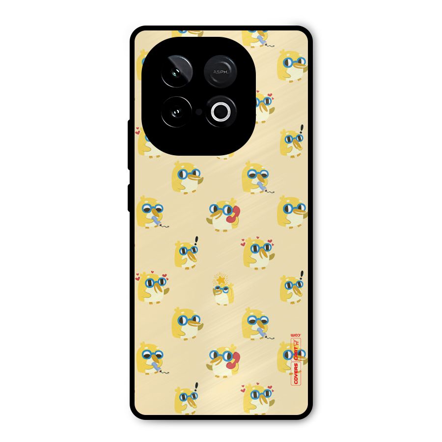 Yellow Parrot Metal Back Case for iQOO Neo 10