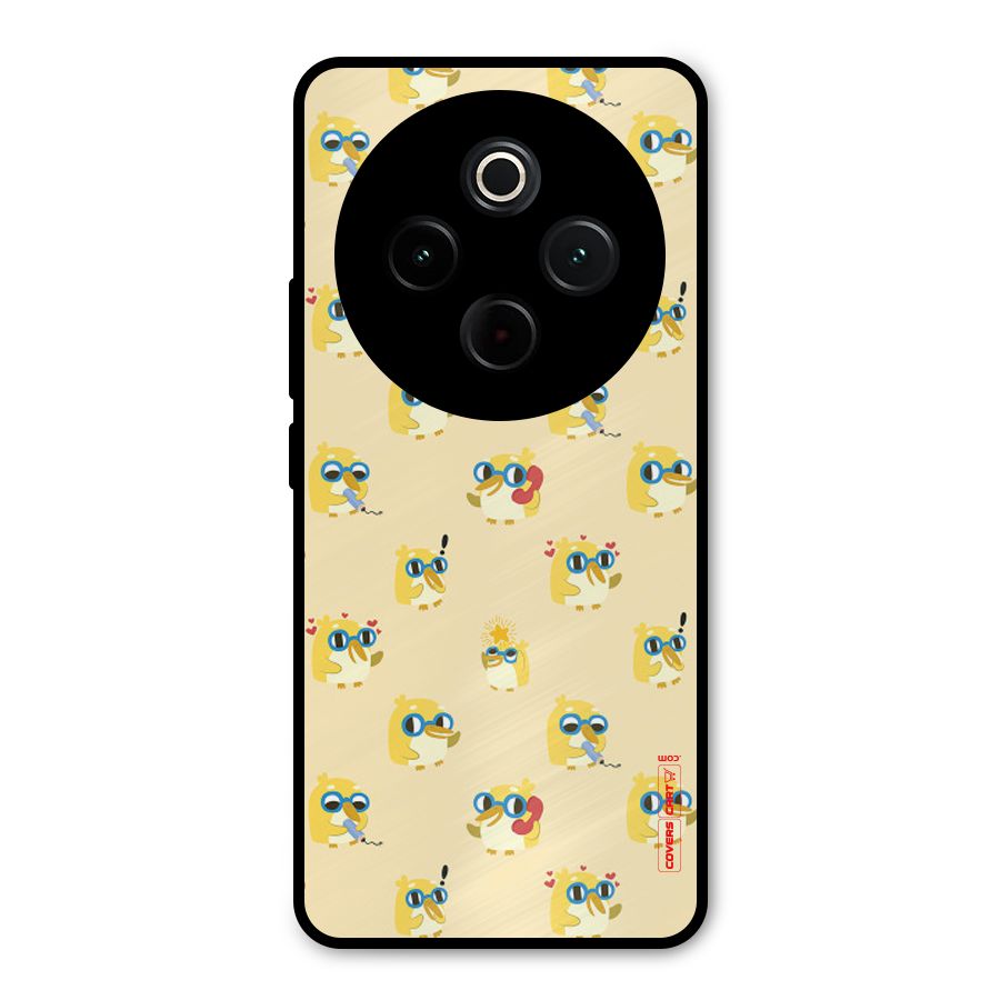 Yellow Parrot Metal Back Case for iQOO Z10