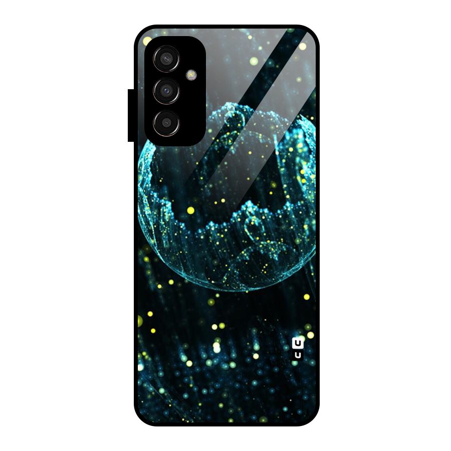 Yellow Rain Glass Back Case for Galaxy F13