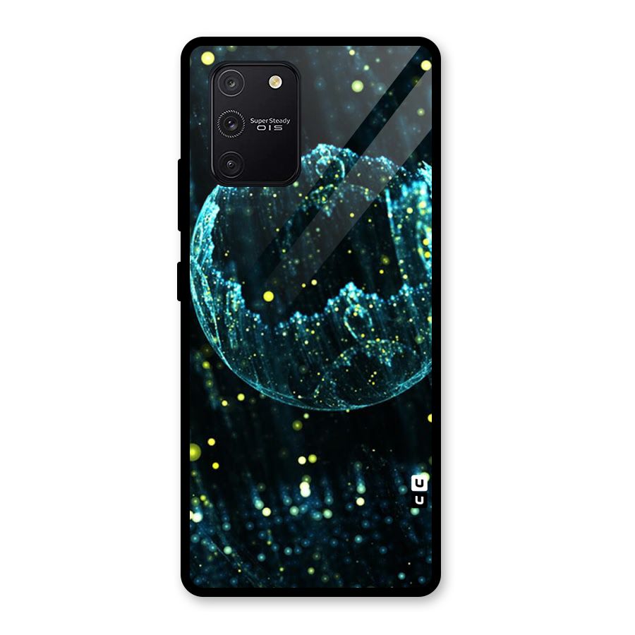 Yellow Rain Glass Back Case for Galaxy S10 Lite