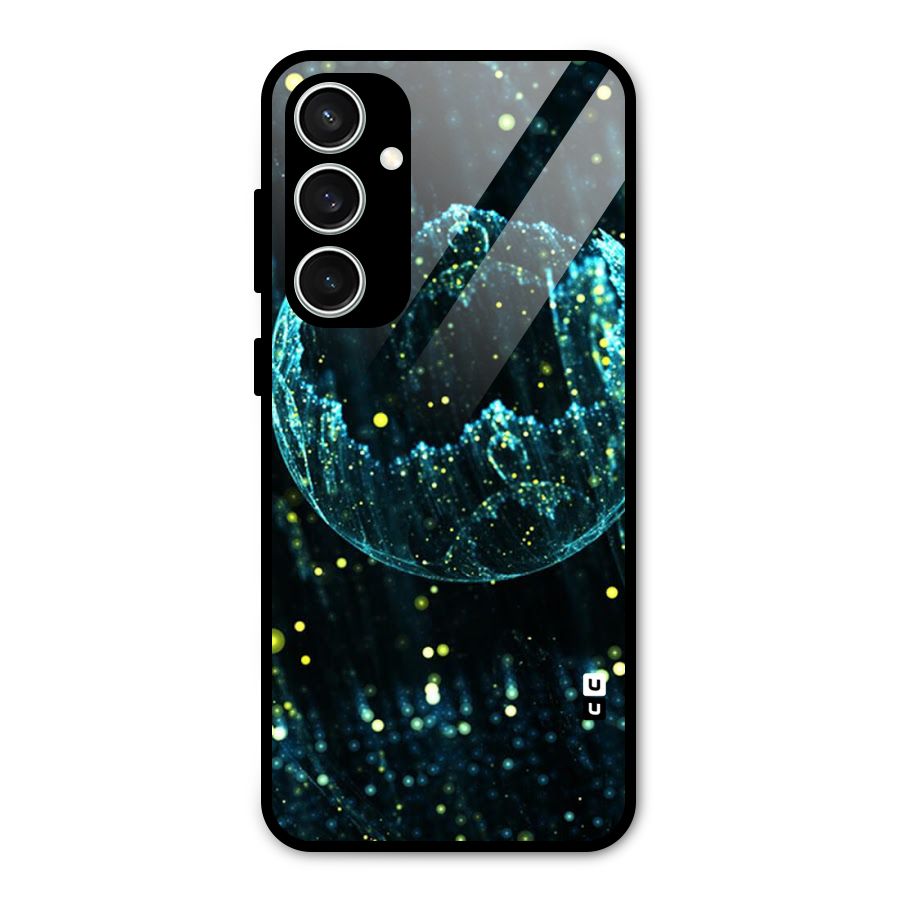 Yellow Rain Glass Back Case for Galaxy S23 FE