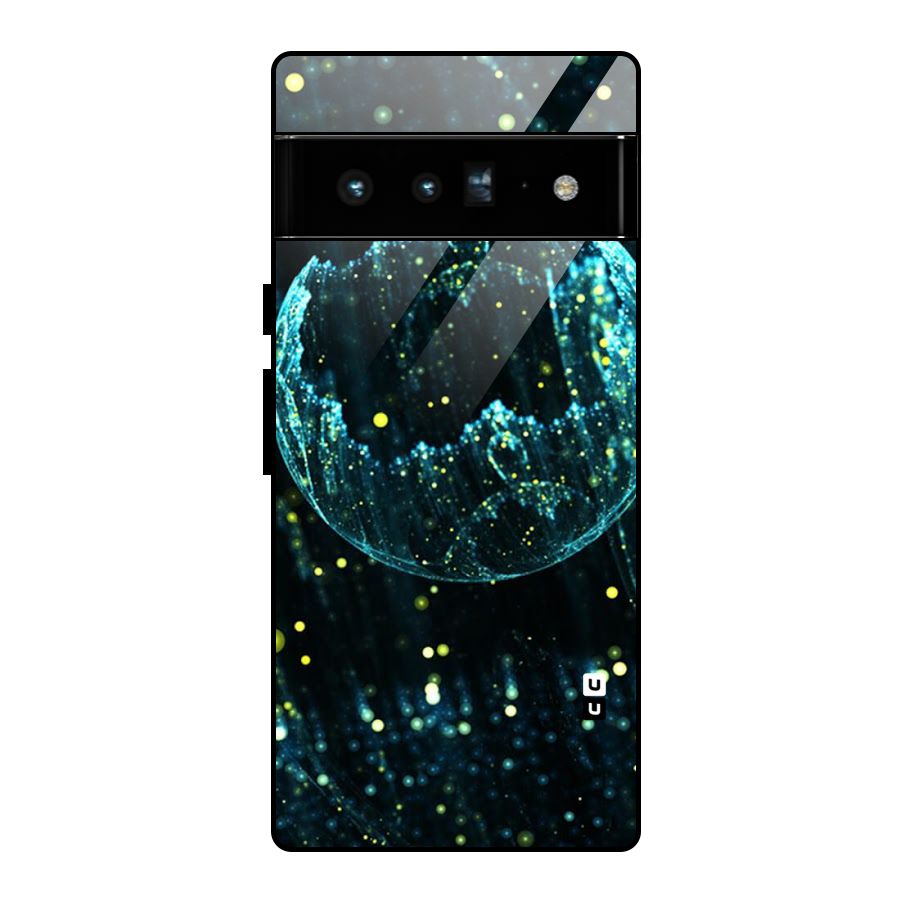Yellow Rain Glass Back Case for Google Pixel 6 Pro