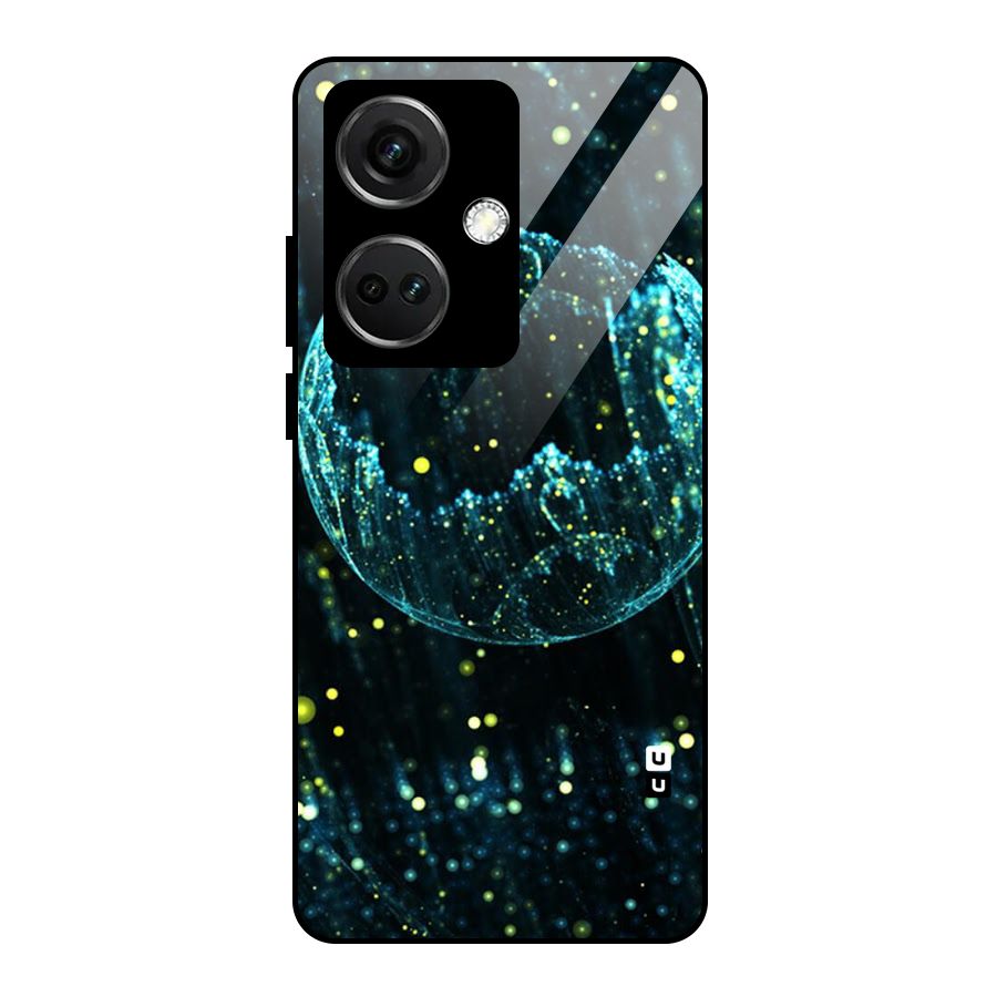 Yellow Rain Glass Back Case for OnePlus Nord CE 3 5G