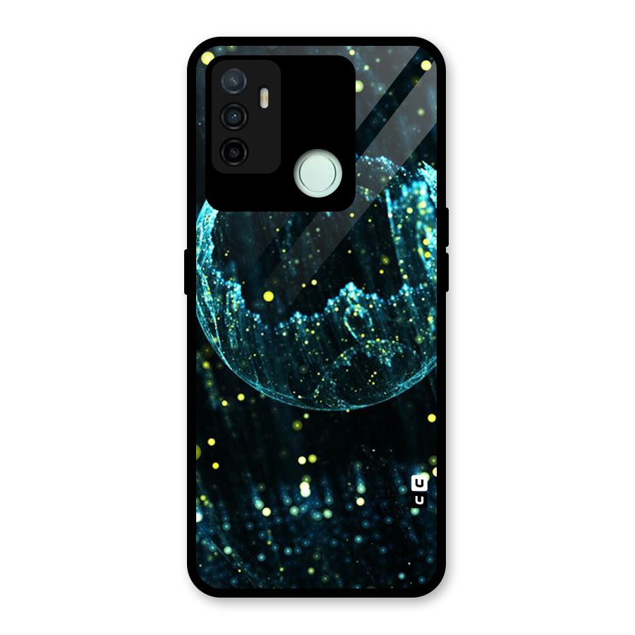 Yellow Rain Glass Back Case for Oppo A53