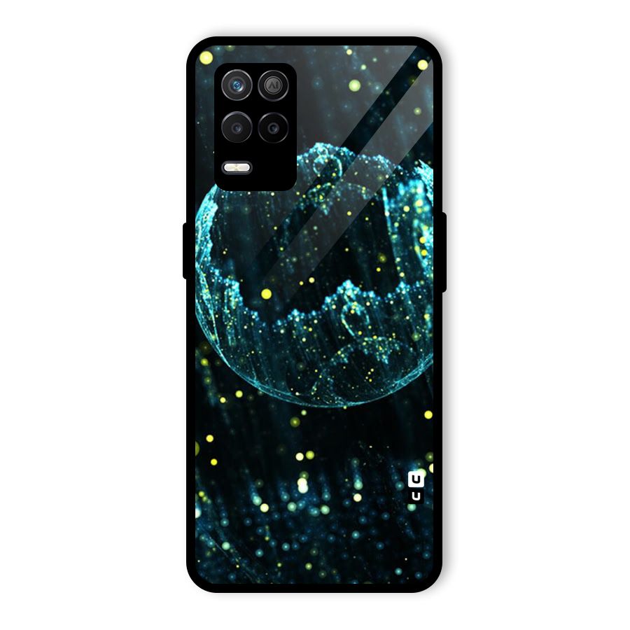 Yellow Rain Glass Back Case for Realme 8s 5G