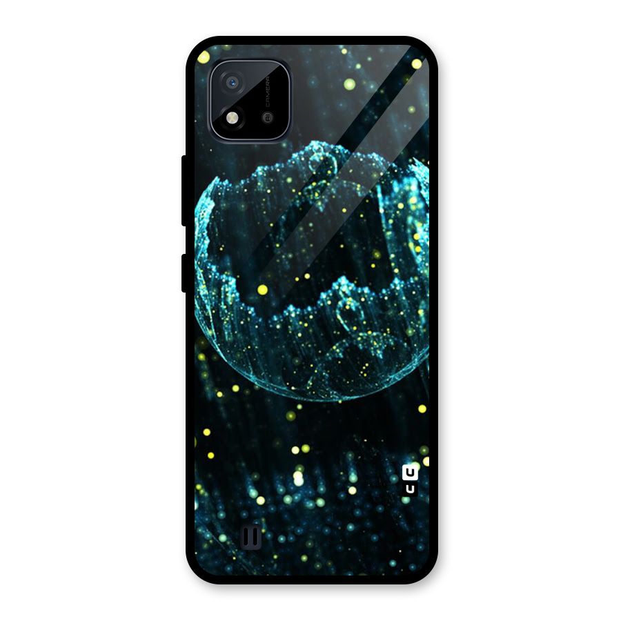 Yellow Rain Glass Back Case for Realme C11 2021