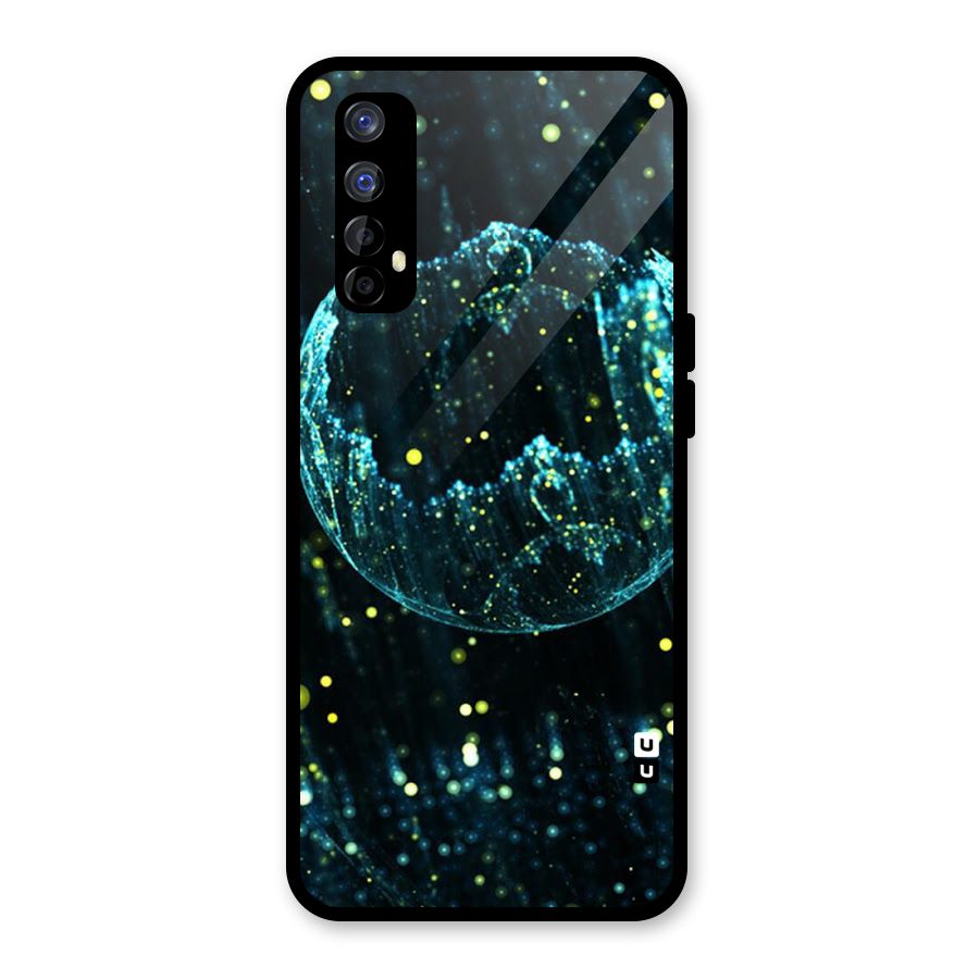 Yellow Rain Glass Back Case for Realme Narzo 20 Pro